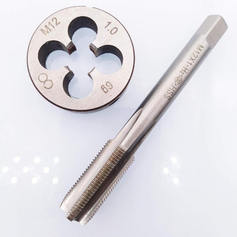 Yodaoke HSS M12 x 1mm Tap and M12 x 1.0mm Die Metric Thread Right Hand - Image 4