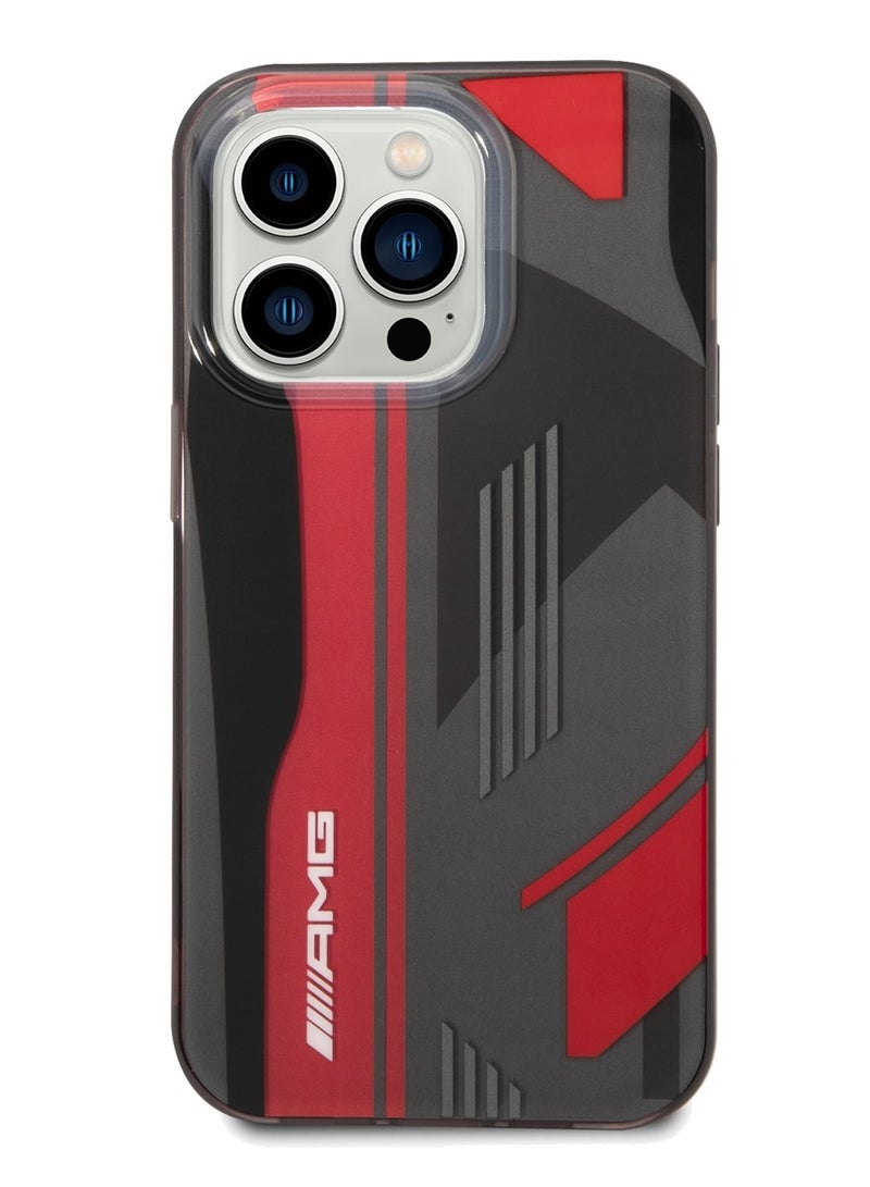 AMG Transparent Double Layer Case Expressive Graphic Design For iPhone 14 Pro - Black - Image 2