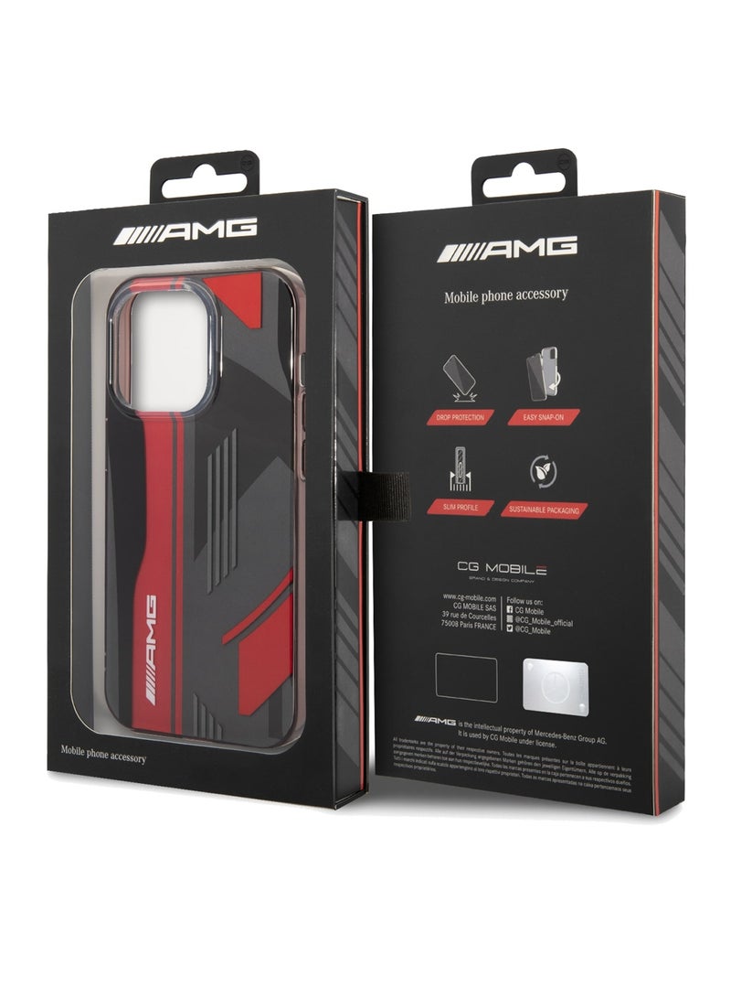 AMG Transparent Double Layer Case Expressive Graphic Design For iPhone 14 Pro - Black - Image 3