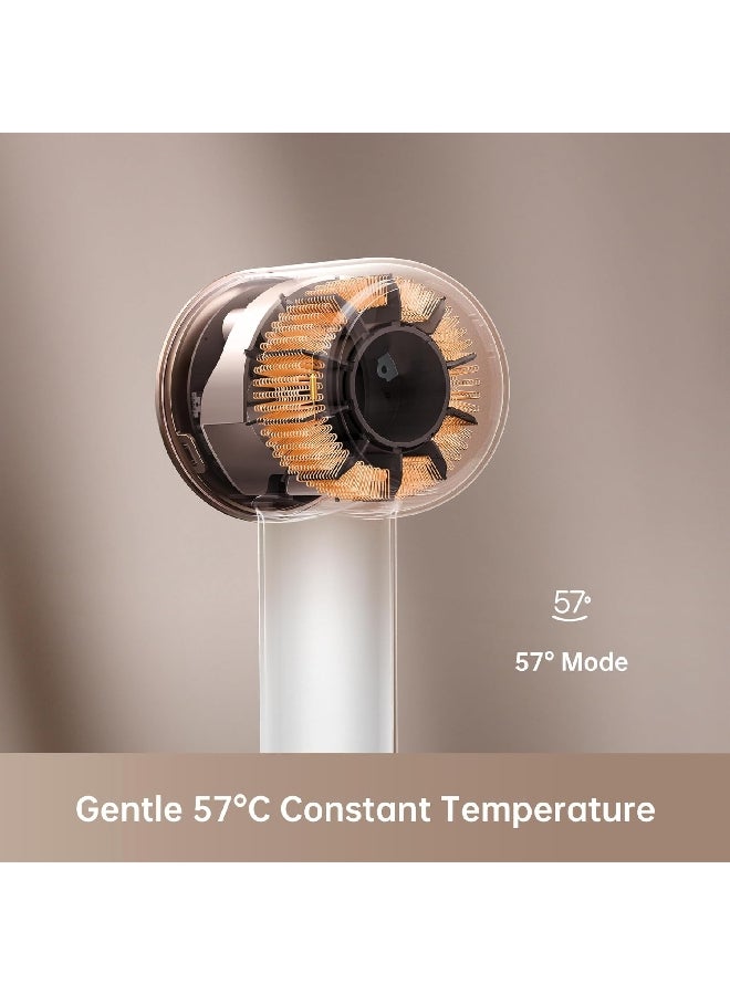 دريم مجفف الشعر بأربعة إعدادات لدرجة الحرارة والتحكم عالي السرعة بسرعتين 1600 واط أبيض 8.2 x 7.6 x 25.5 سم AHD6A-WH - Image 4