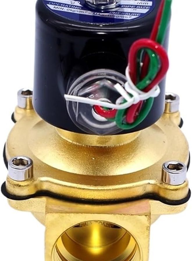 2 Way NBR Diaphragm Normally Closed Solenoid Valve 1inch NPT Thread 240VAC Water - Image 5