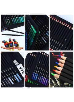 H&B 120 Colors Oil Painting Pencil with 1 * Eraser/ Sharpener Stick Art Set Kit Oil-based Soft Core  - Image 3