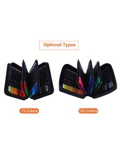 H&B 120 Colors Oil Painting Pencil with 1 * Eraser/ Sharpener Stick Art Set Kit Oil-based Soft Core  - Image 4