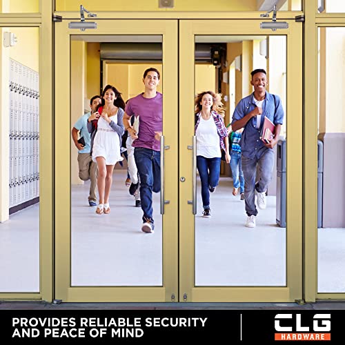 CLG HARDWARE DC6003 Medium Duty Commercial Door Closer - Surface Mounted, Automatic Door Closer, Cast Aluminum - UL 3 Hour Fire Rated, Size 3 for Residential & Light Commercial Doors - US26D Aluminum - Image 5