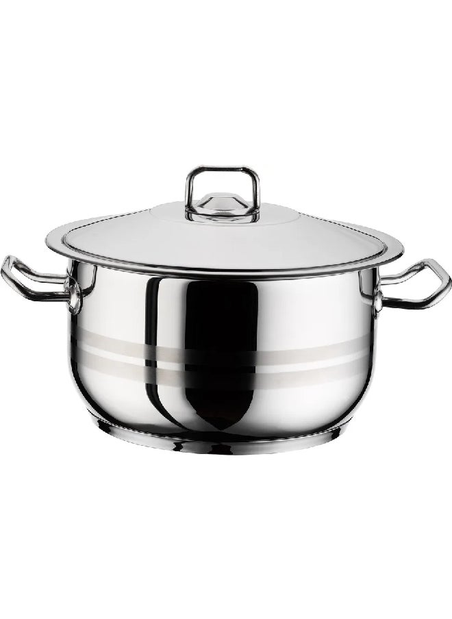 PARFAIT Gastro Stainless Steel Casserole with Lid Silver 24 x 14 cm 3TTCLK0624010  - Image 1