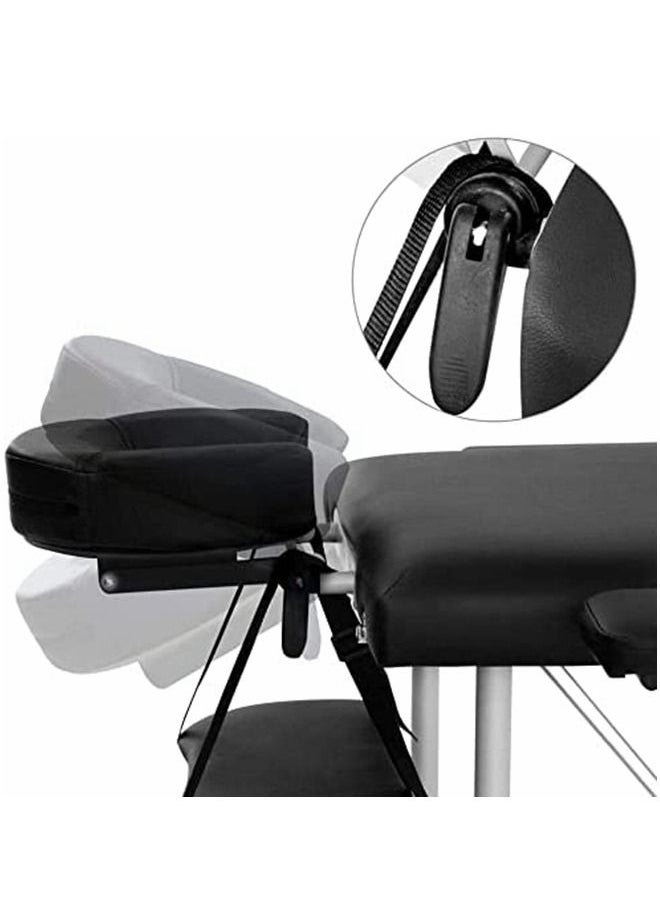Cool Baby Portable Massage Table Professional Adjustable Folding Bed With 2-part Wooden Frame Ergonomic Headrest And Tote Bag  - Image 3