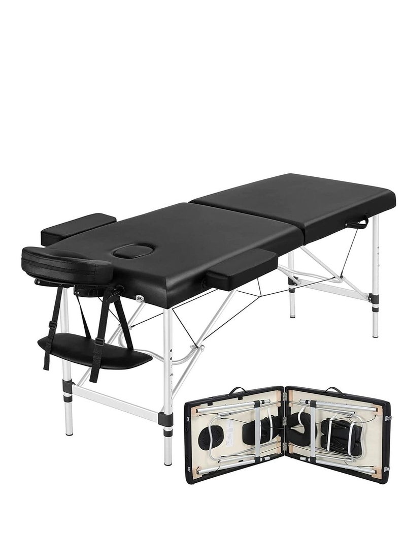 Portable Massage Table Professional Adjustable Folding Bed With 2-part Wooden Frame Ergonomic Headrest And Tote Bag - pzsku/ZE65FD5F0925535263660Z/45/_/1664528355/fe184197-295f-4936-a59c-c8db2f72b5ec