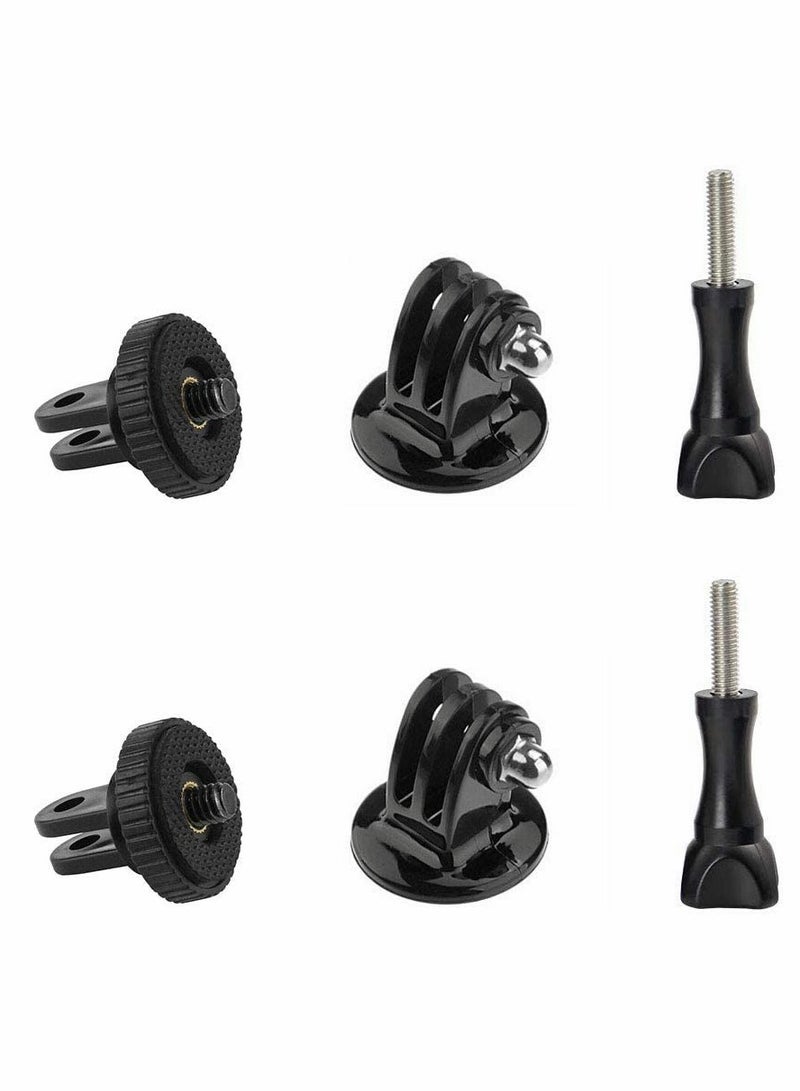 Tripod Adapter Mount for Action Cameras Compatible with GoPro 1 to 7 SJ4000 SJ5000 Xiaomi Models - Image 1