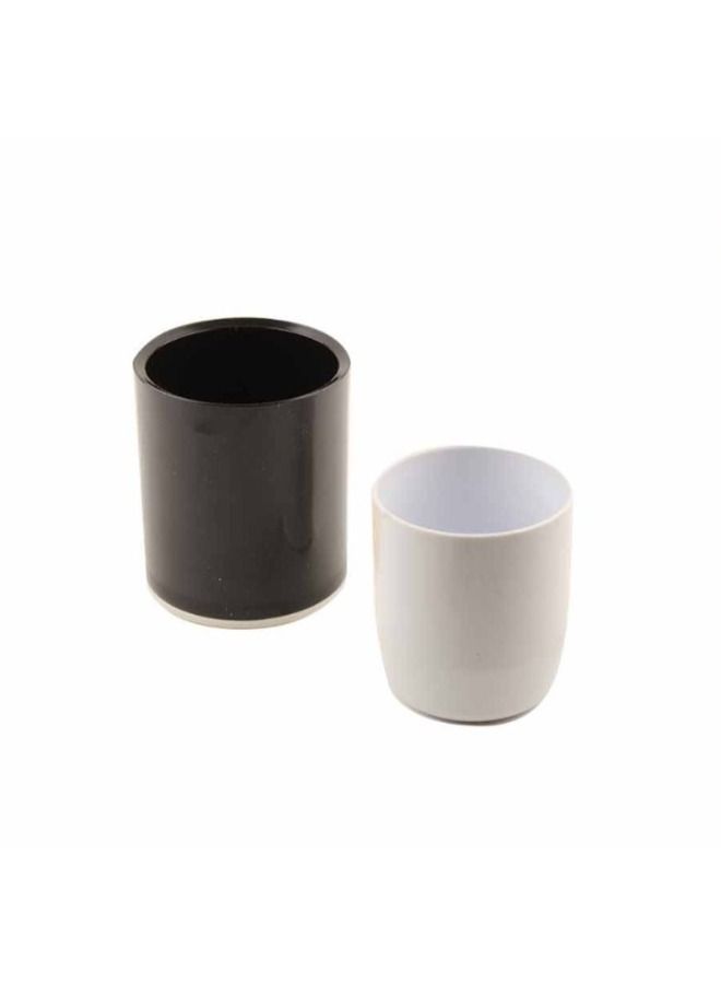 ARK PEN HOLDER CUP PLASTIC ROUND BLACK MODEL 6663 - Image 3