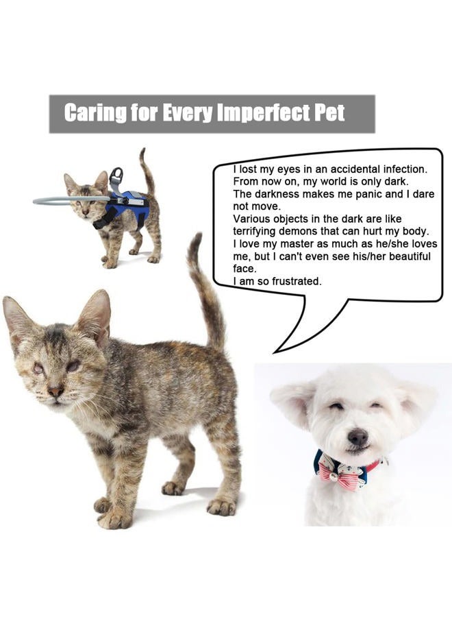 Blind Dog Halo Adjustable Blind Dog Harness for Cats and Dogs with Blindness, Blurred Vision, Sick Eyes Blind Dog Harness Guiding Device Avoid Collision Build Confidence (S) - Image 5