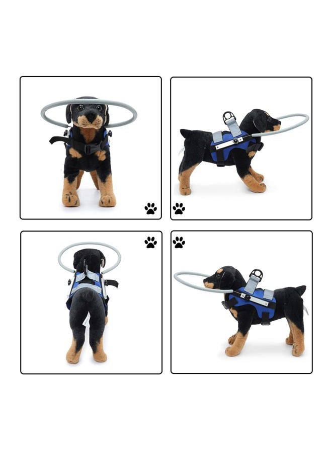 Blind Dog Halo Adjustable Blind Dog Harness for Cats and Dogs with Blindness, Blurred Vision, Sick Eyes Blind Dog Harness Guiding Device Avoid Collision Build Confidence (S) - Image 2