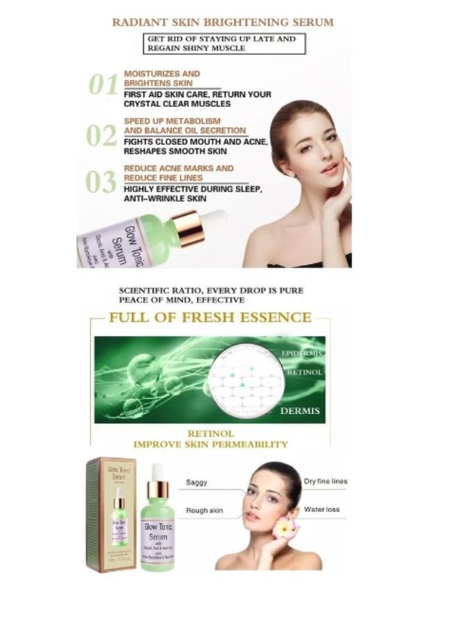 Pei Mei - Glow Tonic Serum with Glycolic Acid and Aloe Vera 30ML - Image 1