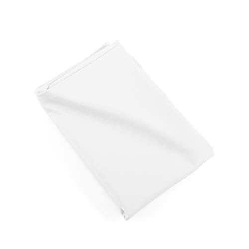 EVOLIVE New 300TC Thread Count 100% Cotton Body Pillow Cover/Case Replacement with Hidden Zipper Closure 21"x54" (White) - Image 4