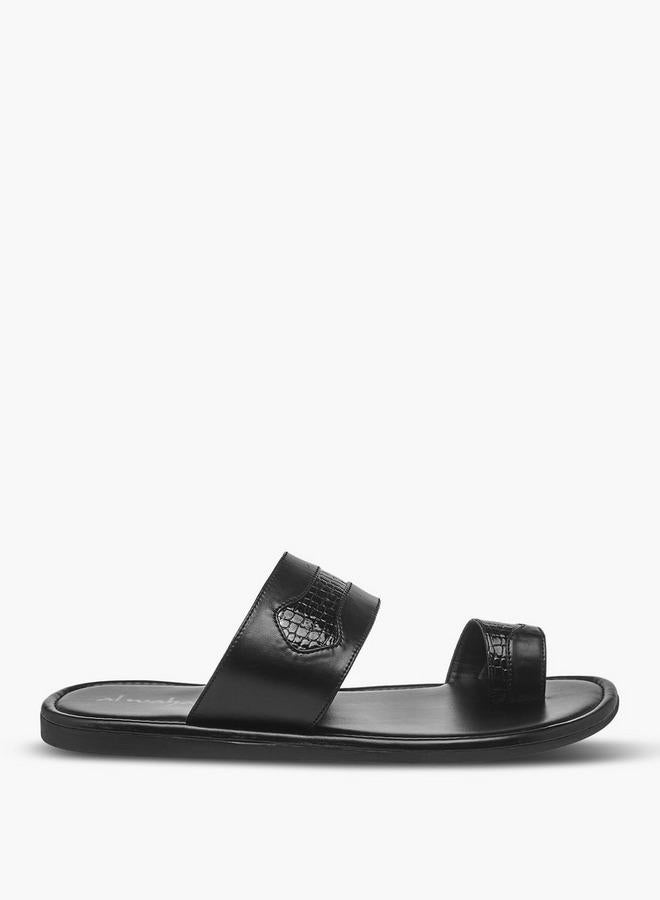Al Waha Men Toe Loop Detail Arabic Sandals - Image 3