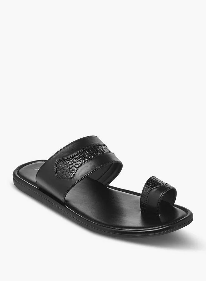 Al Waha Men Toe Loop Detail Arabic Sandals