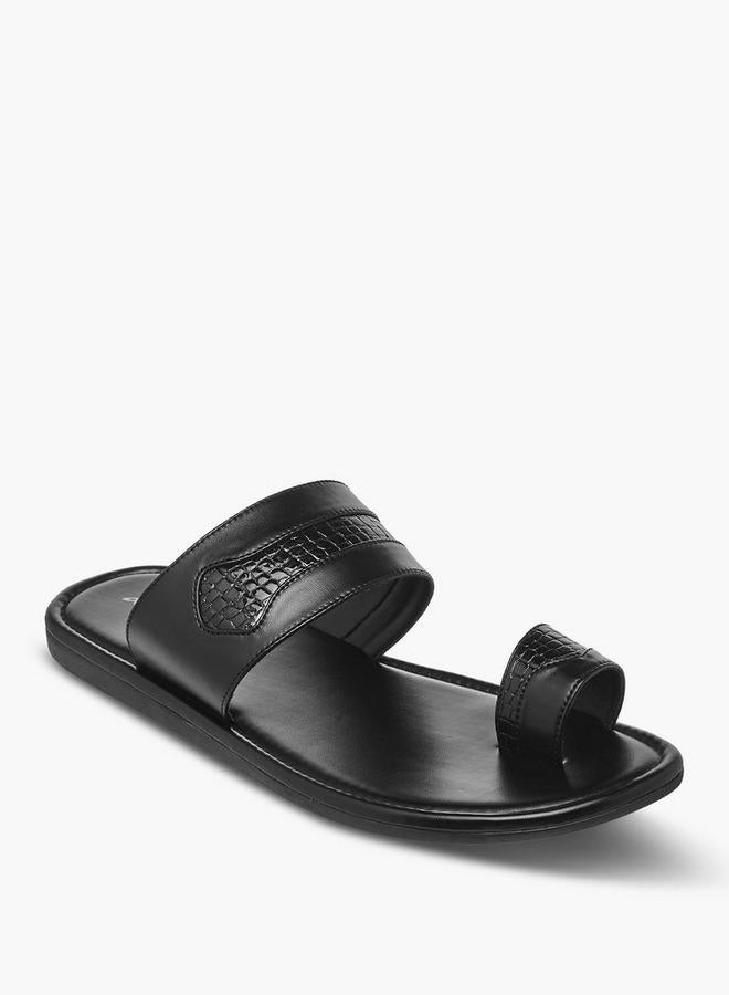 Al Waha Men Toe Loop Detail Arabic Sandals - Image 2