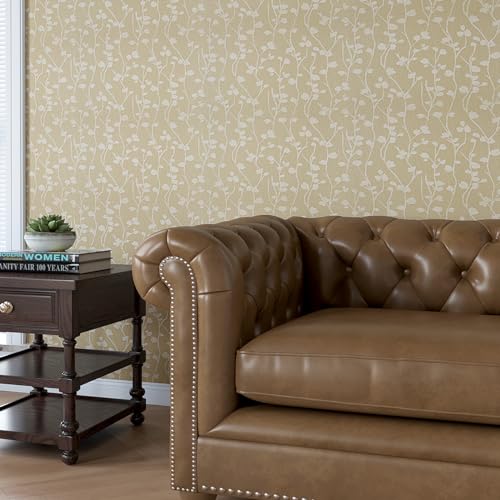VaryPaper 32x118 Natural Beige Contact Paper for Cabinets Waterproof Silk Embossed Beige Wallpaper Peel and Stick Textured Wallpaper Removable Self Adhesive Vinyl Wall Paper for Bedroom Bathroom - Image 3