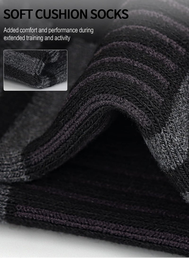 جوارب رياضية عند الكاحل مبطنة وقابلة للتنفس قصيرة للرجال والنساء (6 أزواج) - Image 2