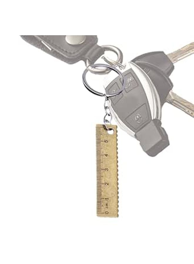 Multi Functional Portable Metal Pocket Ruler Tape Measure Keychain Travel Accessory - Image 1