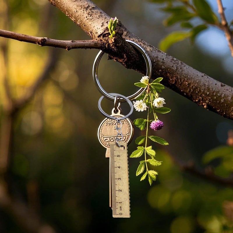 Multi Functional Portable Metal Pocket Ruler Tape Measure Keychain Travel Accessory - Image 4