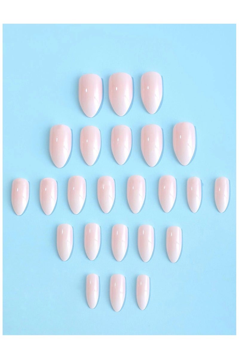 اظافر تركيب بشكل لوزي تحتوي العلبه على 24 ظفر مع مبرد اظافر و صمغ - Image 2