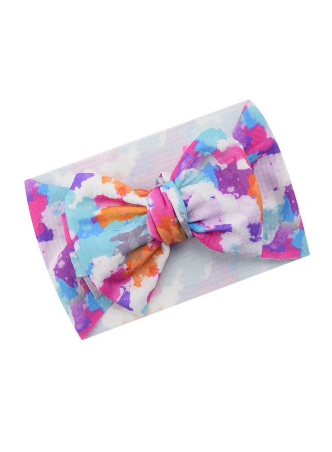 BBTDIN Tie Dye Turban Headband Baby Girls Tie-Dye Hairband Bow Baby Boy Tie Dye Headwarp BBG57 (C1) - Image 1