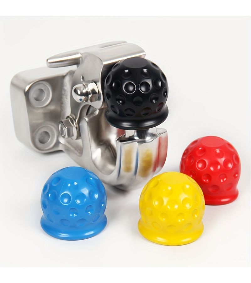 Yellow 55mm Universal Tow Ball Cap For Trailer Protection Automotive - Image 5