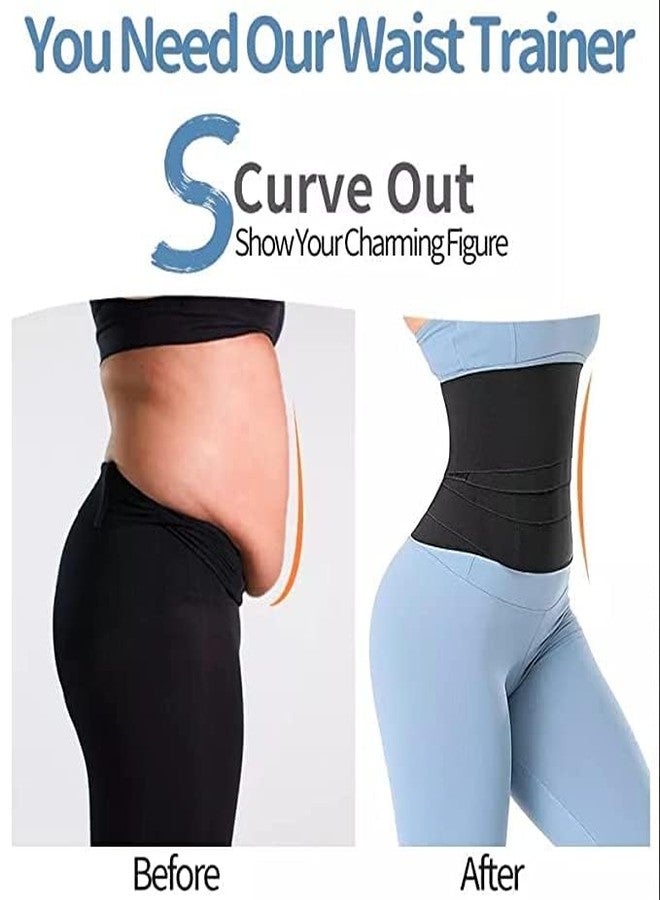 WROXTY Slim Belt for Women Belly Fat Elastic Waist Shaper for Weight and Flat Belly Tummy Reduction Belt for After Delivery Slimming Tummy Fat Waist Shape Wear and HIPS Trainer Slim Stomach (4 Meter) - Image 5