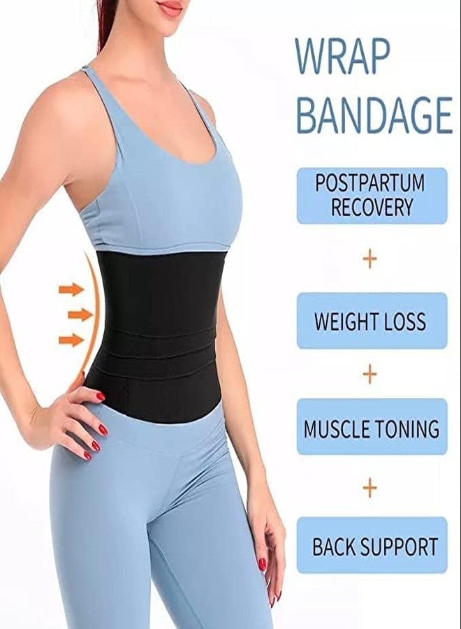WROXTY Slim Belt for Women Belly Fat Elastic Waist Shaper for Weight and Flat Belly Tummy Reduction Belt for After Delivery Slimming Tummy Fat Waist Shape Wear and HIPS Trainer Slim Stomach (4 Meter) - Image 3