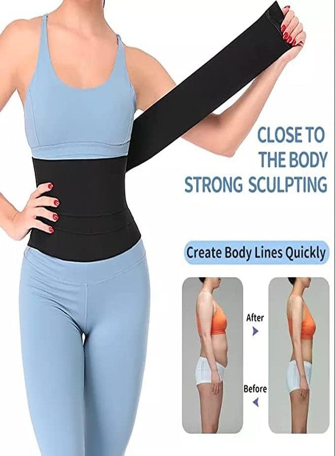 WROXTY Slim Belt for Women Belly Fat Elastic Waist Shaper for Weight and Flat Belly Tummy Reduction Belt for After Delivery Slimming Tummy Fat Waist Shape Wear and HIPS Trainer Slim Stomach (4 Meter) - Image 2