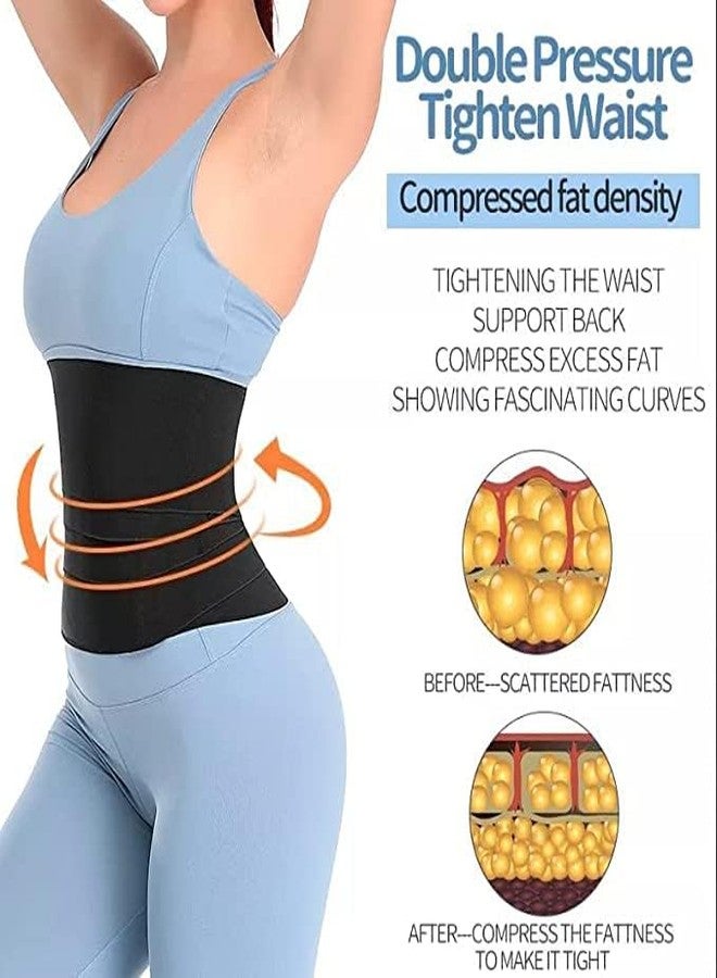 WROXTY Slim Belt for Women Belly Fat Elastic Waist Shaper for Weight and Flat Belly Tummy Reduction Belt for After Delivery Slimming Tummy Fat Waist Shape Wear and HIPS Trainer Slim Stomach (4 Meter) - Image 4