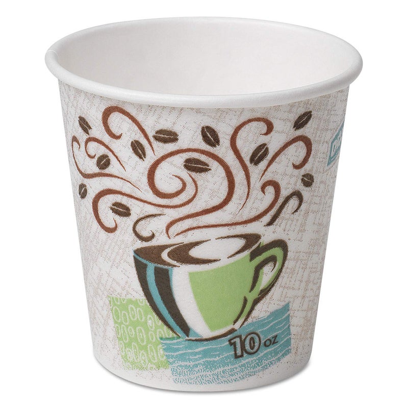 Dixie 92959 Hot Cups Paper 10oz Coffee Dreams Design 1000Carton