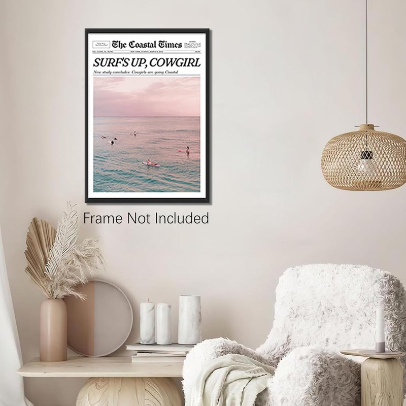 DFAIUY Funky Coastal Cowgirl Wall Art Print - Image 5