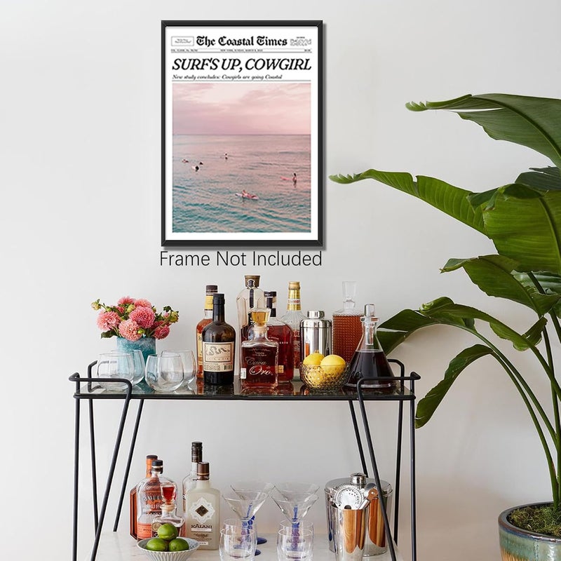 DFAIUY Funky Coastal Cowgirl Wall Art Print - Image 2