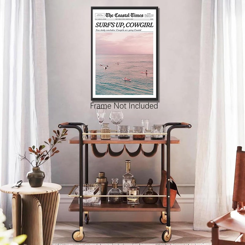 DFAIUY Funky Coastal Cowgirl Wall Art Print - Image 3