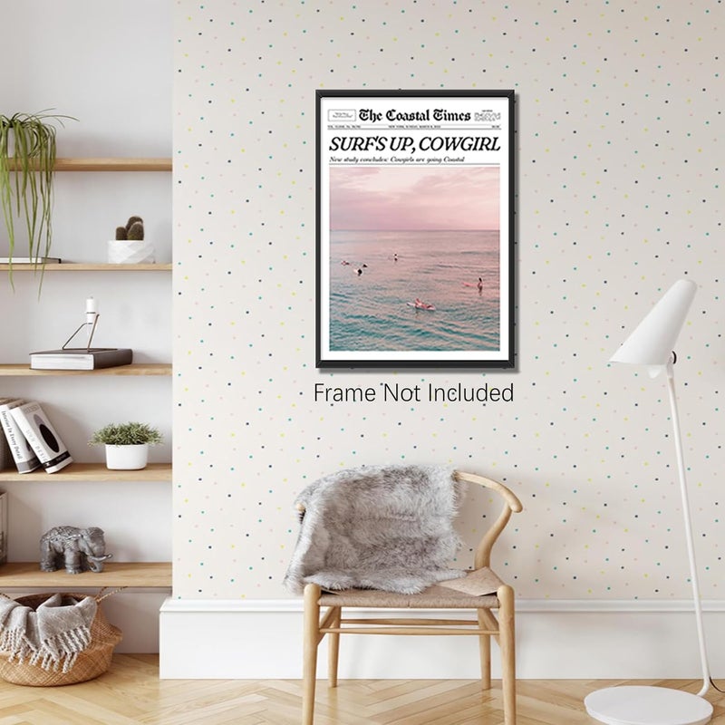 DFAIUY Funky Coastal Cowgirl Wall Art Print - Image 4