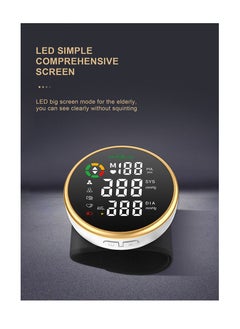 REALBLAD Wrist-Type Blood Pressure Monitor with Intelligence Voice Broadcasting and Dual User Memory – Easy-to-Use with Comprehensive LED Screen and Durable Lithium Battery (GOLD & WHITE)  - Image 5