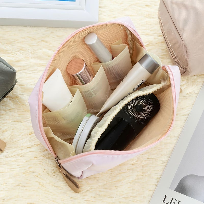 Floral Alphabet Makeup Bag With 26 Letters Travel Toiletry Gift For Mom in M - Image 5