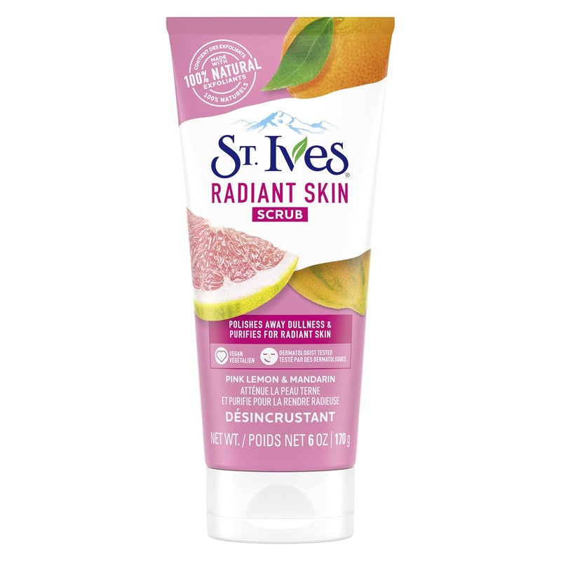 ST. Ives St. Ives Even & Bright Pink Lemon & Mandaran Orange Scrub, 150 ML 