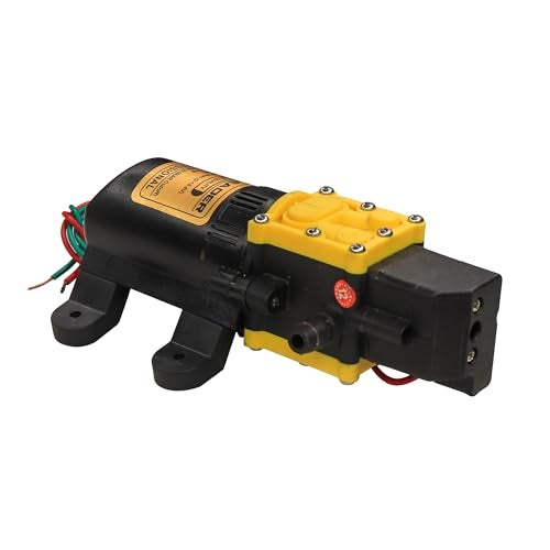 Electronicspices Electronic Spices 12V DC Fresh Water Pump with 2 Hose Clamps Diaphragm Pump Self Priming Sprayer Pump with Pressure Switch 4.5 L/Min For RV Camper Marine Boat (Kissan Pump) - Image 5