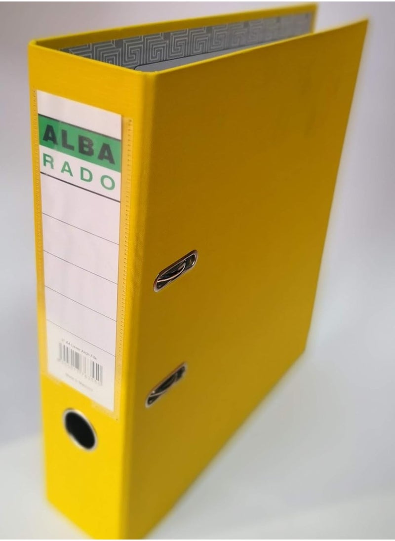 Alba Rado PVC BOX FILE 24-PIECE YELLOW 8CM  - Image 3