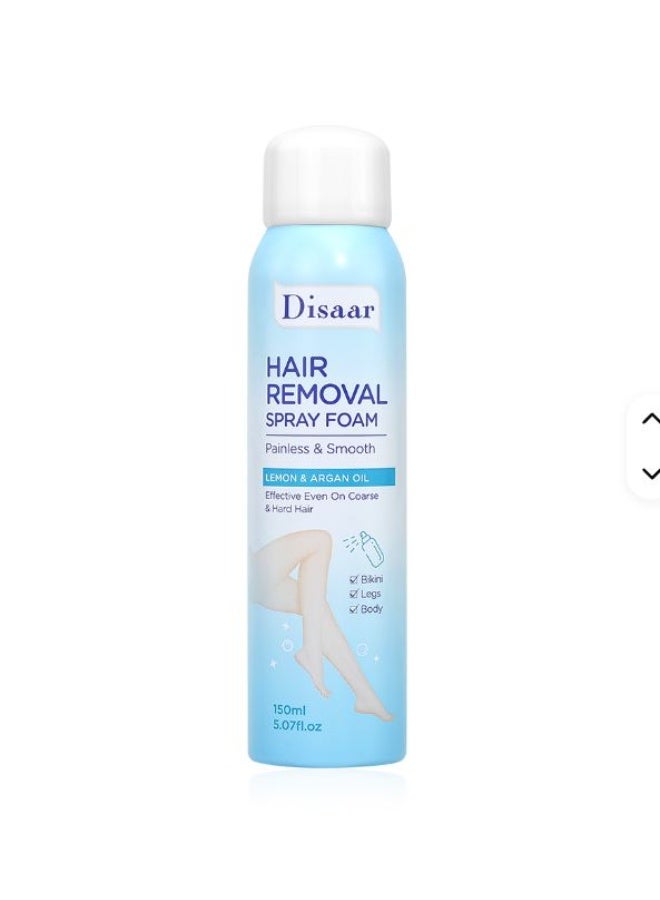 Disaar Rose Hair Removal Foam Spray with Gentle Underarm and Leg Hair Remover Easy to Remove Soft Foam Hair - Image 1