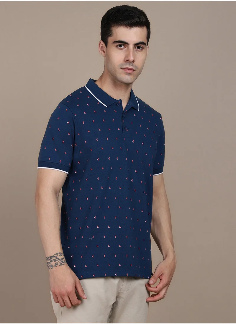 Dennis Lingo Blue T-Shirt for Men, Casual Comfort