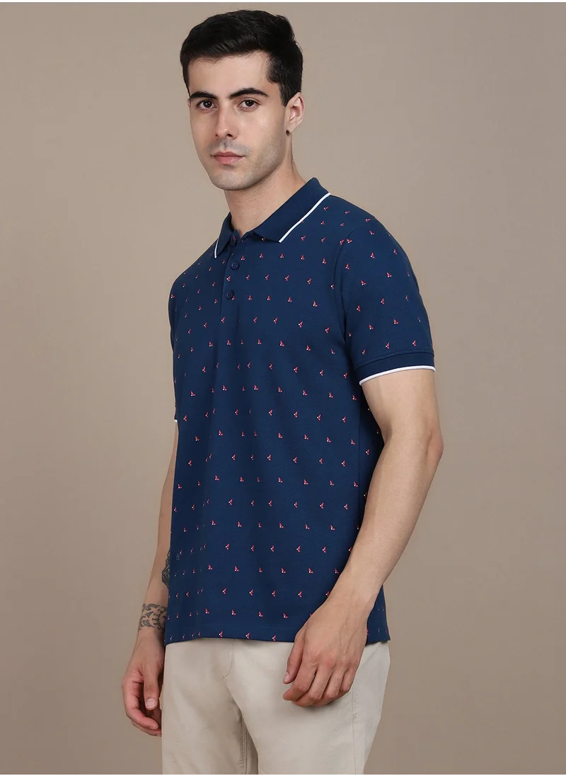 Dennis Lingo Blue T-Shirt for Men, Casual Comfort