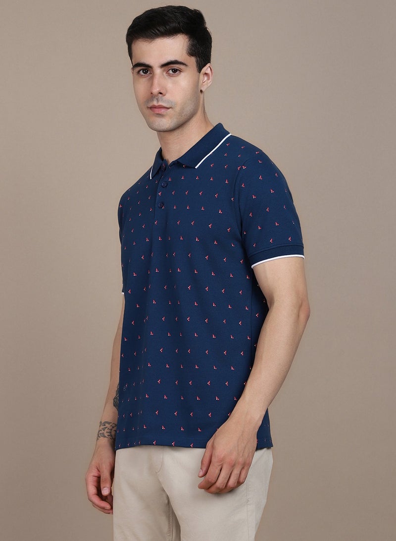 Dennis Lingo Blue T-Shirt for Men, Casual Comfort - Image 5
