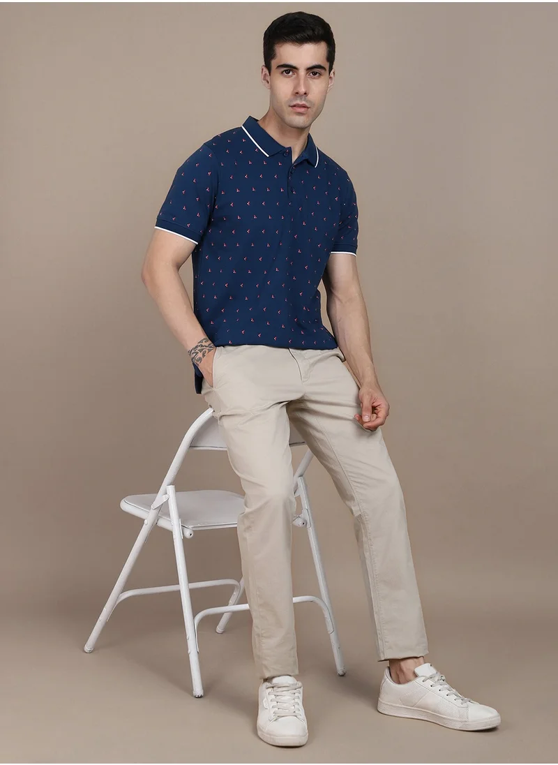 Dennis Lingo Blue T-Shirt for Men, Casual Comfort