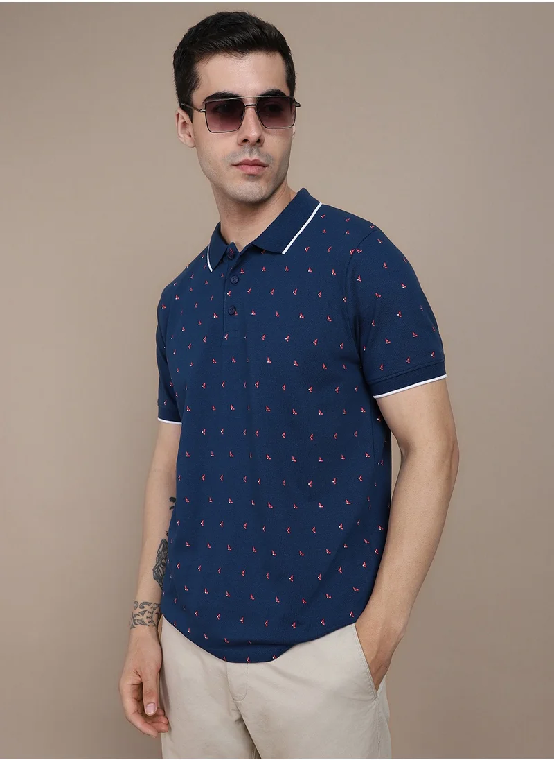 Dennis Lingo Blue T-Shirt for Men, Casual Comfort