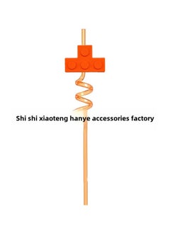 Creative Tetris Bar Party Biodegradable Plastic Multi-color Spiral Straw Direct Wholesale-Color:STS-6