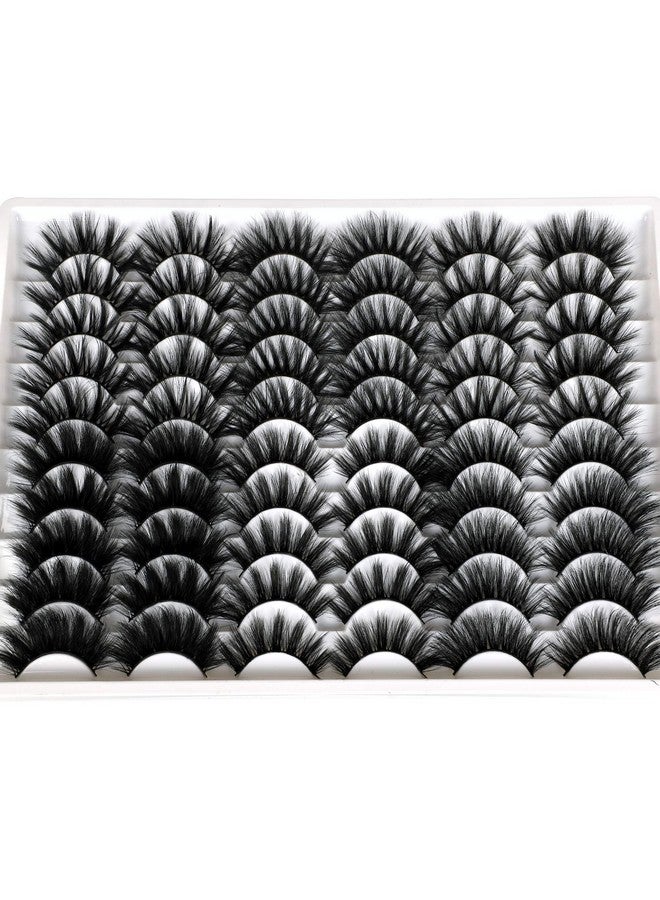 alphonse 30 Pairs 20Mm False Eyelashes Wholesale 6 Styles Mixed Lashes 8D Fluffy Volume Dramatic Faux Mink Eyelashes Pack - Image 2
