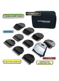 MANGROOMER - PLATINUM PRO New Self-Haircut Kit and Advanced Hair Clippers with Lithium Max Battery, 9 Length Guards and Included Bonus Storage Case, 2 Piece Set - pzsku/ZE660EF6364177CA7AB2CZ/45/_/1732015110/663ab258-316d-4e86-83ea-576ecf8bf6bc